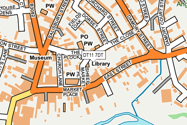 DT11 7DT map - OS OpenMap – Local (Ordnance Survey)