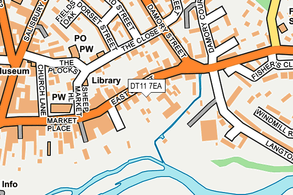 DT11 7EA map - OS OpenMap – Local (Ordnance Survey)