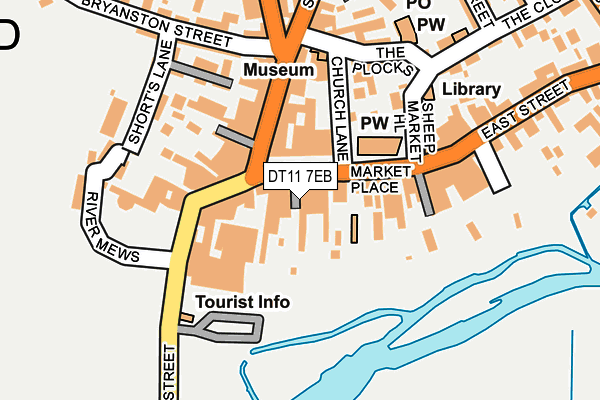 DT11 7EB map - OS OpenMap – Local (Ordnance Survey)