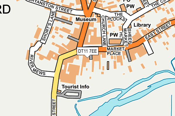 DT11 7EE map - OS OpenMap – Local (Ordnance Survey)