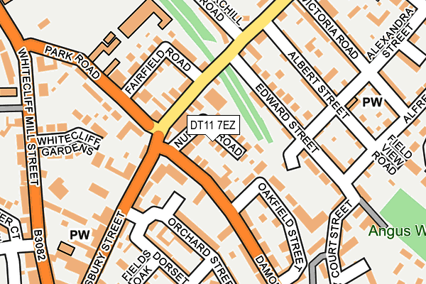DT11 7EZ map - OS OpenMap – Local (Ordnance Survey)