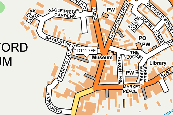 DT11 7FE map - OS OpenMap – Local (Ordnance Survey)