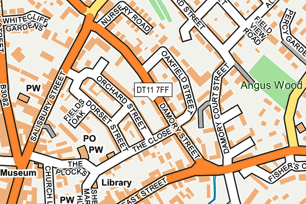 DT11 7FF map - OS OpenMap – Local (Ordnance Survey)