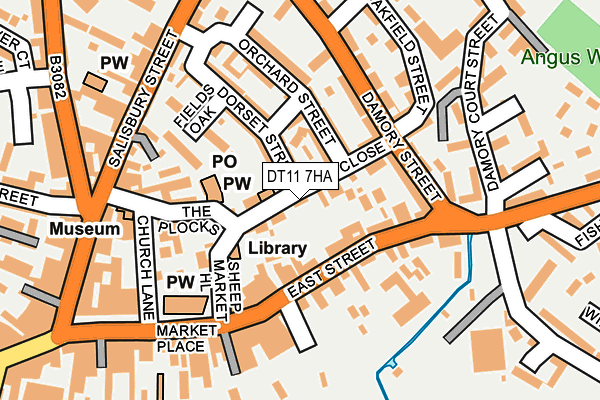 DT11 7HA map - OS OpenMap – Local (Ordnance Survey)