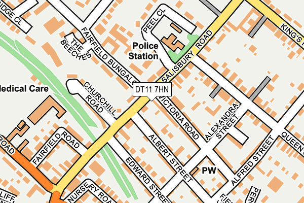 DT11 7HN map - OS OpenMap – Local (Ordnance Survey)