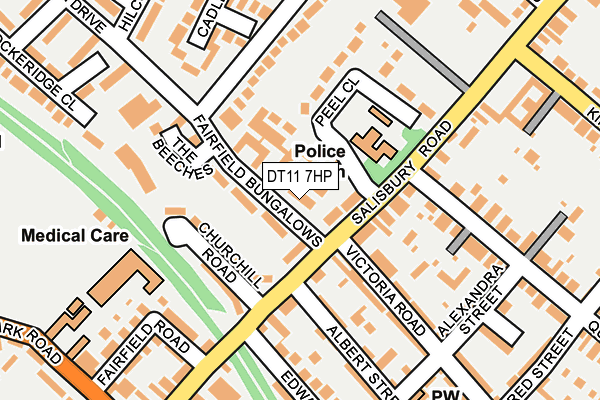 DT11 7HP map - OS OpenMap – Local (Ordnance Survey)