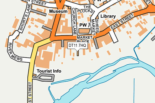 DT11 7HQ map - OS OpenMap – Local (Ordnance Survey)