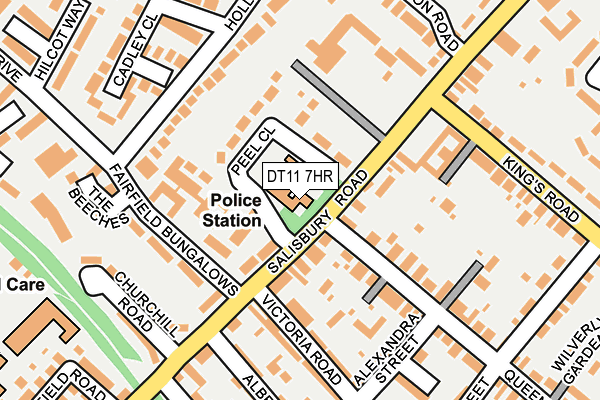 DT11 7HR map - OS OpenMap – Local (Ordnance Survey)