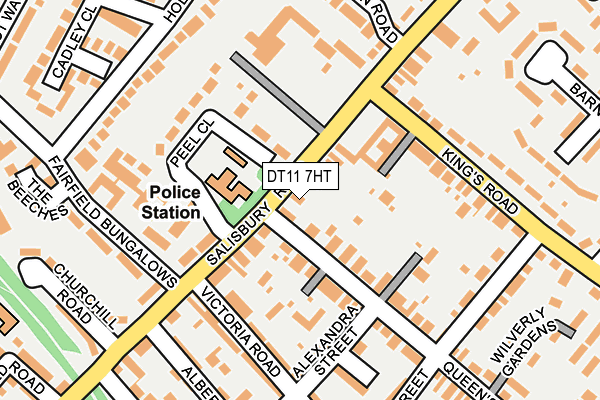 DT11 7HT map - OS OpenMap – Local (Ordnance Survey)