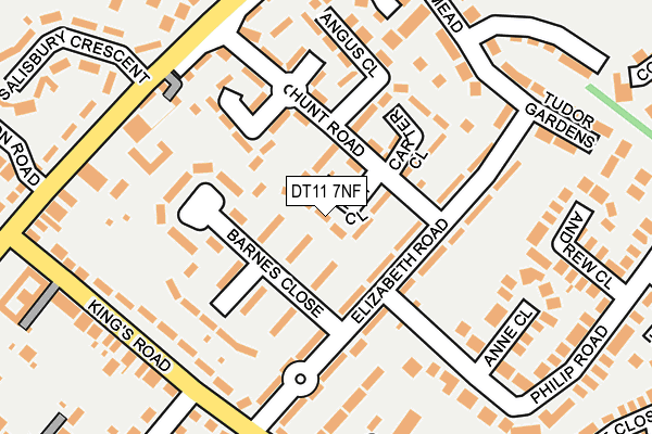 DT11 7NF map - OS OpenMap – Local (Ordnance Survey)