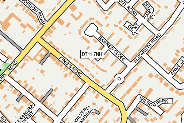 DT11 7NH map - OS OpenMap – Local (Ordnance Survey)