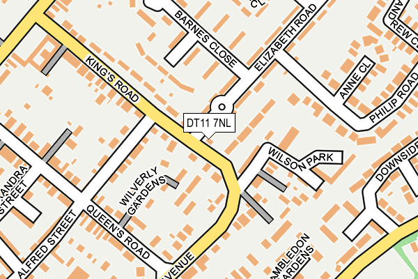 DT11 7NL map - OS OpenMap – Local (Ordnance Survey)