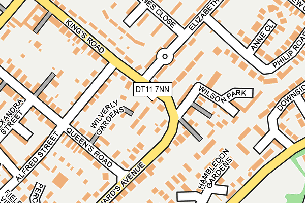 DT11 7NN map - OS OpenMap – Local (Ordnance Survey)