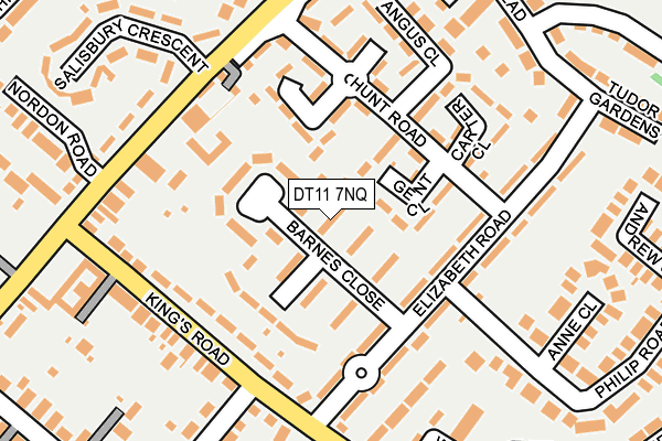 DT11 7NQ map - OS OpenMap – Local (Ordnance Survey)