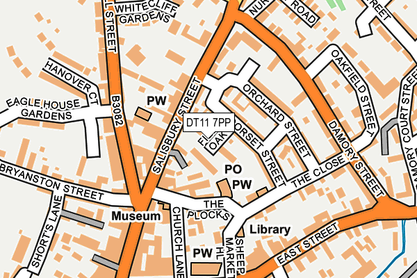 DT11 7PP map - OS OpenMap – Local (Ordnance Survey)