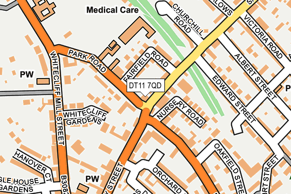 Map of DORSET NEUROLOGY LIMITED at local scale