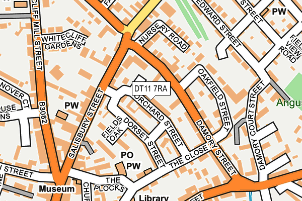 DT11 7RA map - OS OpenMap – Local (Ordnance Survey)