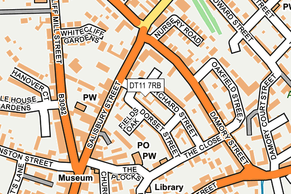 DT11 7RB map - OS OpenMap – Local (Ordnance Survey)