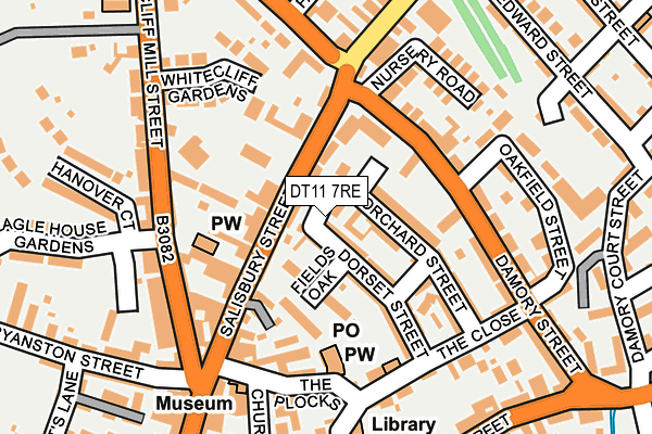 DT11 7RE map - OS OpenMap – Local (Ordnance Survey)