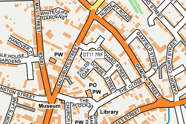 DT11 7RF map - OS OpenMap – Local (Ordnance Survey)