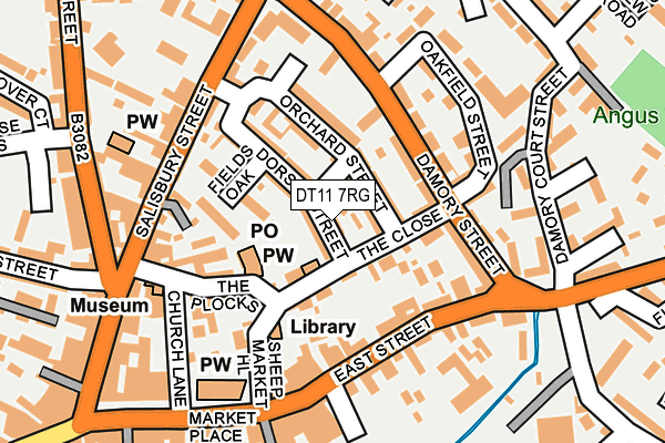 DT11 7RG map - OS OpenMap – Local (Ordnance Survey)
