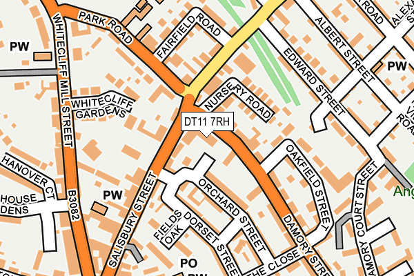 DT11 7RH map - OS OpenMap – Local (Ordnance Survey)