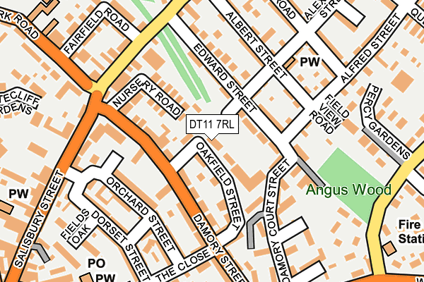 DT11 7RL map - OS OpenMap – Local (Ordnance Survey)