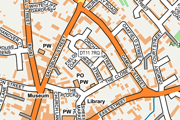 DT11 7RQ map - OS OpenMap – Local (Ordnance Survey)