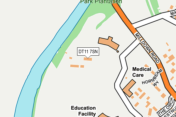 DT11 7SN map - OS OpenMap – Local (Ordnance Survey)