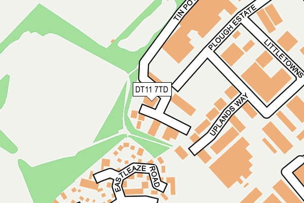 DT11 7TD map - OS OpenMap – Local (Ordnance Survey)