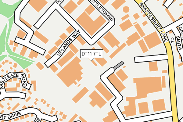 DT11 7TL map - OS OpenMap – Local (Ordnance Survey)
