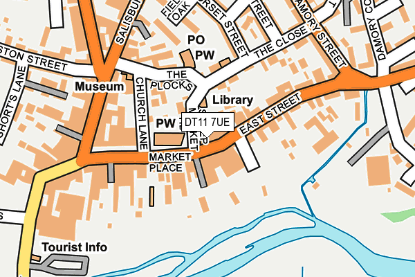 DT11 7UE map - OS OpenMap – Local (Ordnance Survey)