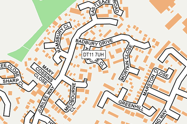 DT11 7UH map - OS OpenMap – Local (Ordnance Survey)