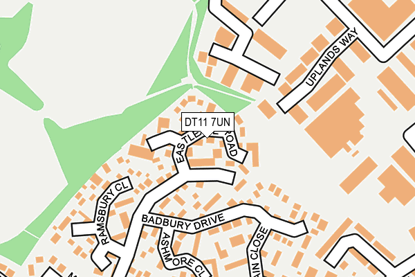 DT11 7UN map - OS OpenMap – Local (Ordnance Survey)