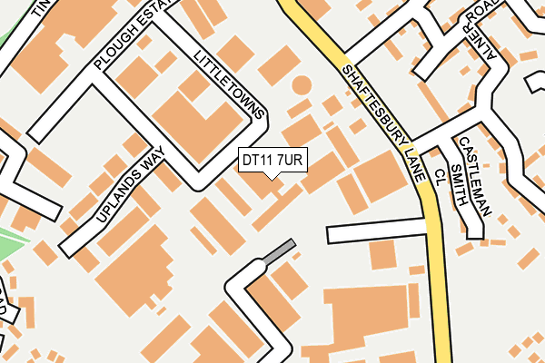 DT11 7UR map - OS OpenMap – Local (Ordnance Survey)