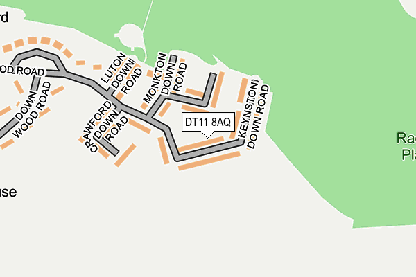 DT11 8AQ map - OS OpenMap – Local (Ordnance Survey)