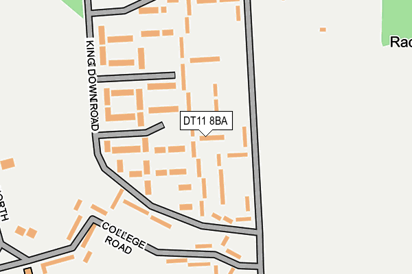 DT11 8BA map - OS OpenMap – Local (Ordnance Survey)