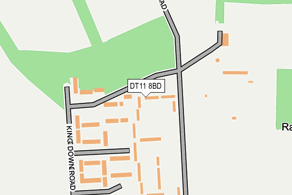 DT11 8BD map - OS OpenMap – Local (Ordnance Survey)