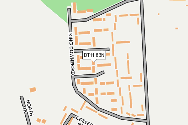 DT11 8BN map - OS OpenMap – Local (Ordnance Survey)