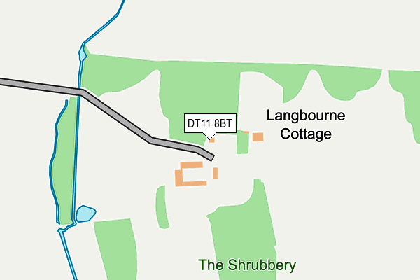 DT11 8BT map - OS OpenMap – Local (Ordnance Survey)