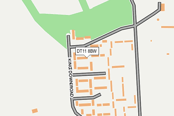 DT11 8BW map - OS OpenMap – Local (Ordnance Survey)