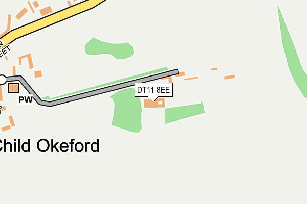 DT11 8EE map - OS OpenMap – Local (Ordnance Survey)