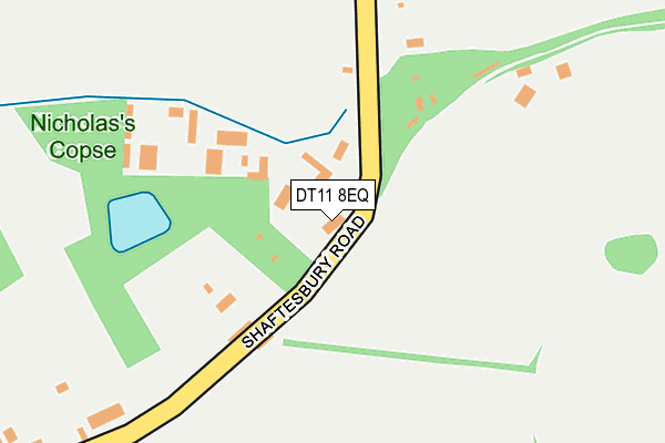 DT11 8EQ map - OS OpenMap – Local (Ordnance Survey)