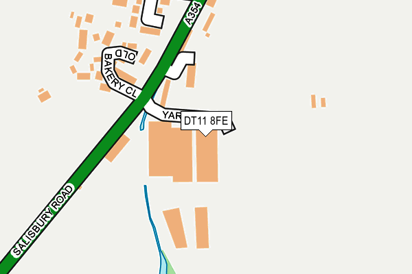 DT11 8FE map - OS OpenMap – Local (Ordnance Survey)