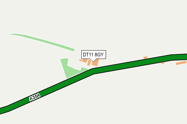 DT11 8GY map - OS OpenMap – Local (Ordnance Survey)