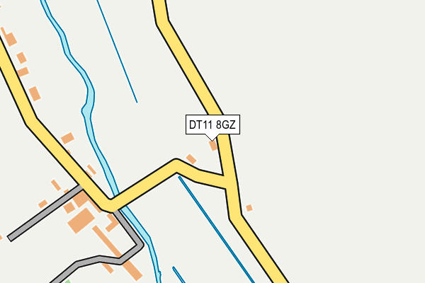 DT11 8GZ map - OS OpenMap – Local (Ordnance Survey)