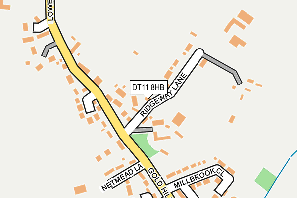 DT11 8HB map - OS OpenMap – Local (Ordnance Survey)