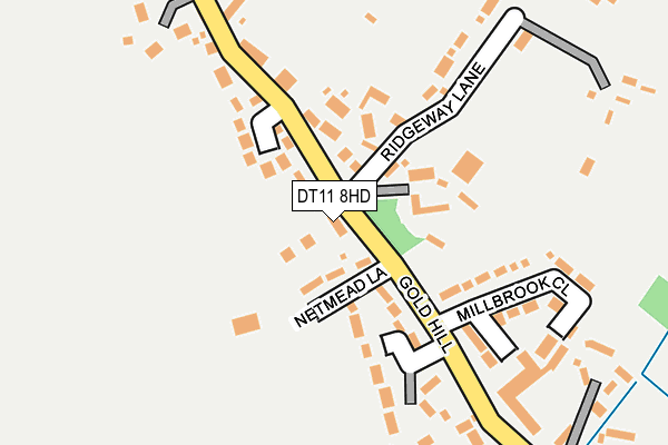 DT11 8HD map - OS OpenMap – Local (Ordnance Survey)