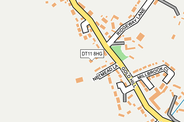 DT11 8HG map - OS OpenMap – Local (Ordnance Survey)
