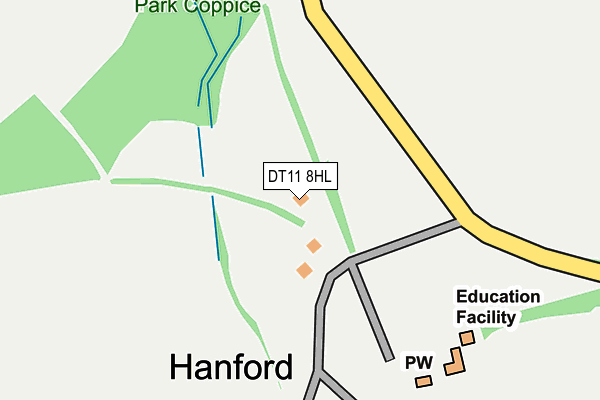 DT11 8HL map - OS OpenMap – Local (Ordnance Survey)